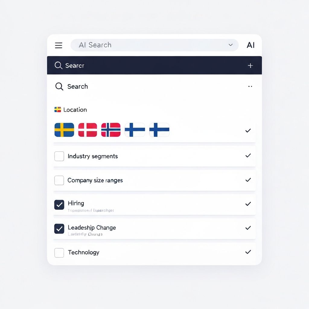 Advanced filtering and search interface